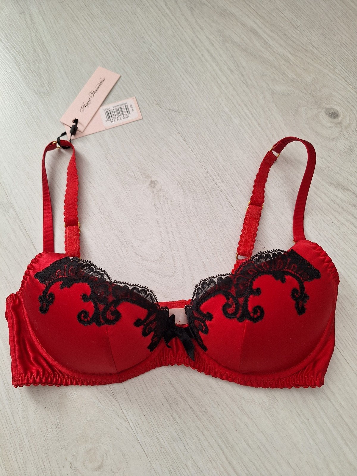Agent provocateur zijden bh 70D / 70C rood Nieuw met labels, Agent Provocateur, Verzenden, Rood, BH