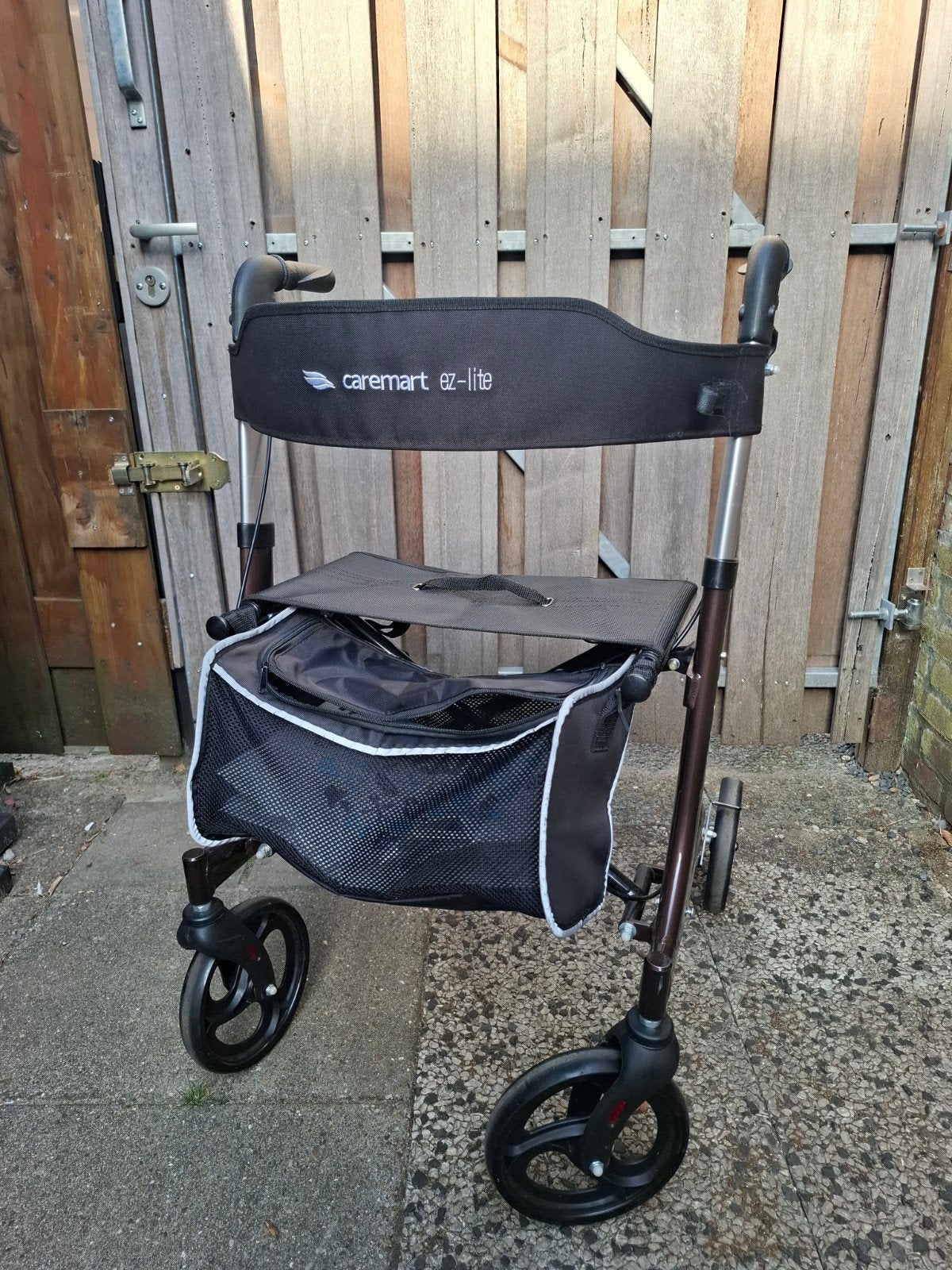 Rollator Caremart EZ-Lite macadamia brown < 100 kg, Ophalen, Lichtgewicht