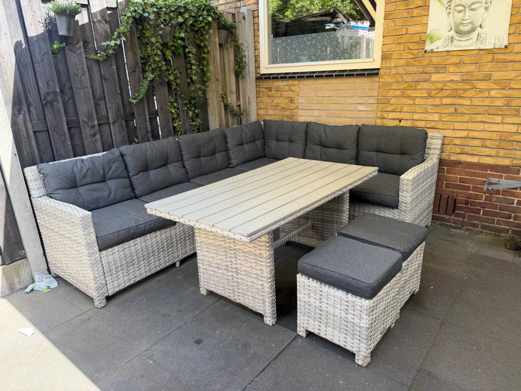 Garden Impressions dining loungeset Alaska, Ophalen, Gebruikt, Loungeset, Wicker