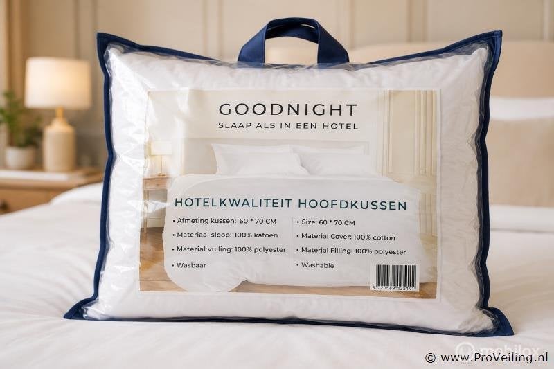 Online Veiling: 16X Goodnight - Premium Hotelkussen 60X70cm