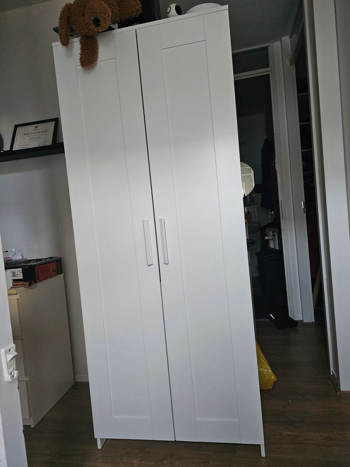 nette Brimnes kledingkast wit, Ophalen, 50 tot 100 cm, Zo goed als nieuw, 150 tot 200 cm