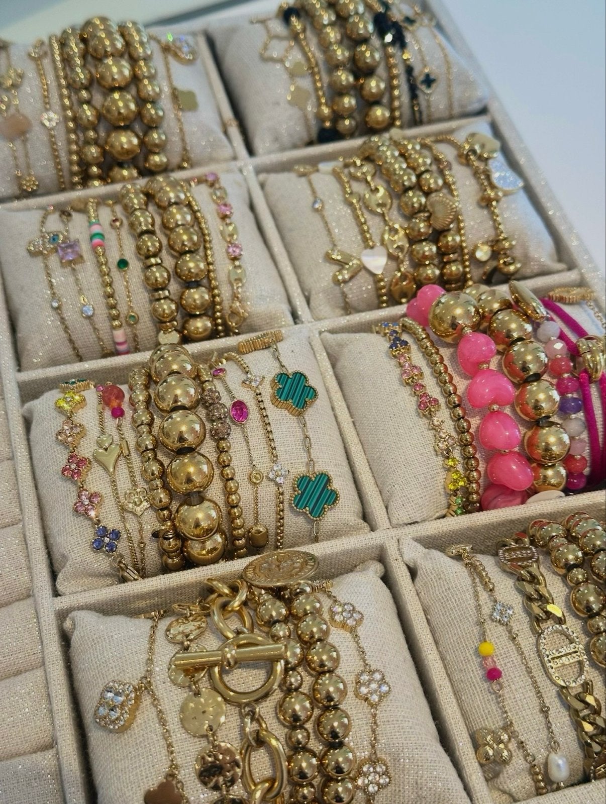 Gold plated sieraden! beautysalonrobin, Overige materialen, Ophalen of Verzenden, Zo goed als nieuw, Met bedels of kralen