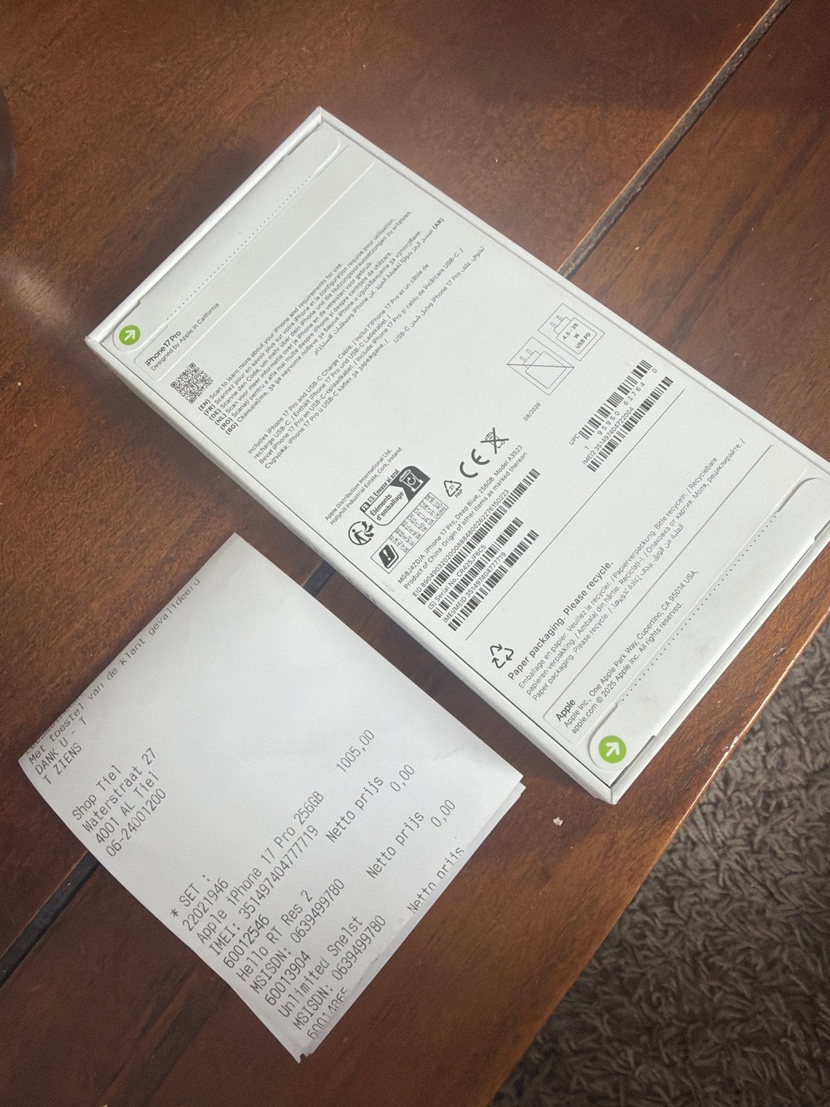 GESEALD! Apple iPhone 17 Pro 256GB