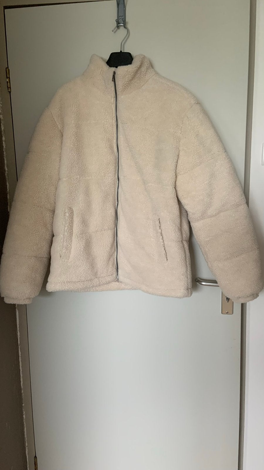 Crème witte Jack&Jones gevoerde dames jas, maat XL, Ophalen of Verzenden, Zo goed als nieuw, Maat 46/48 (XL) of groter, Wit