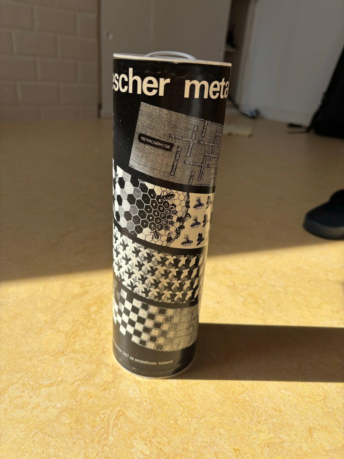 M.C. Escher Metamorphose poster, Ophalen of Verzenden, Gelezen, Overige onderwerpen