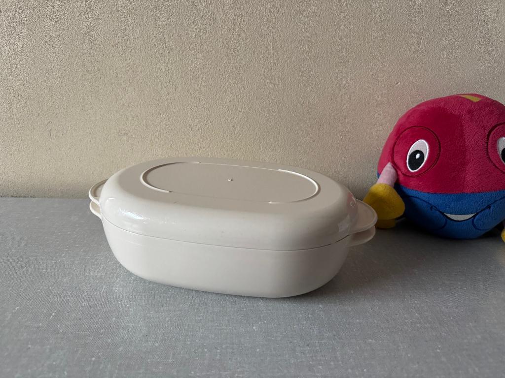 I.Z.G.S. verkerende TUPPERWAVE 200 1,5 L van TUPPERWARE, Huis en Inrichting, Keuken | Tupperware, Gebruikt, Schaal, Wit, Ophalen of Verzenden