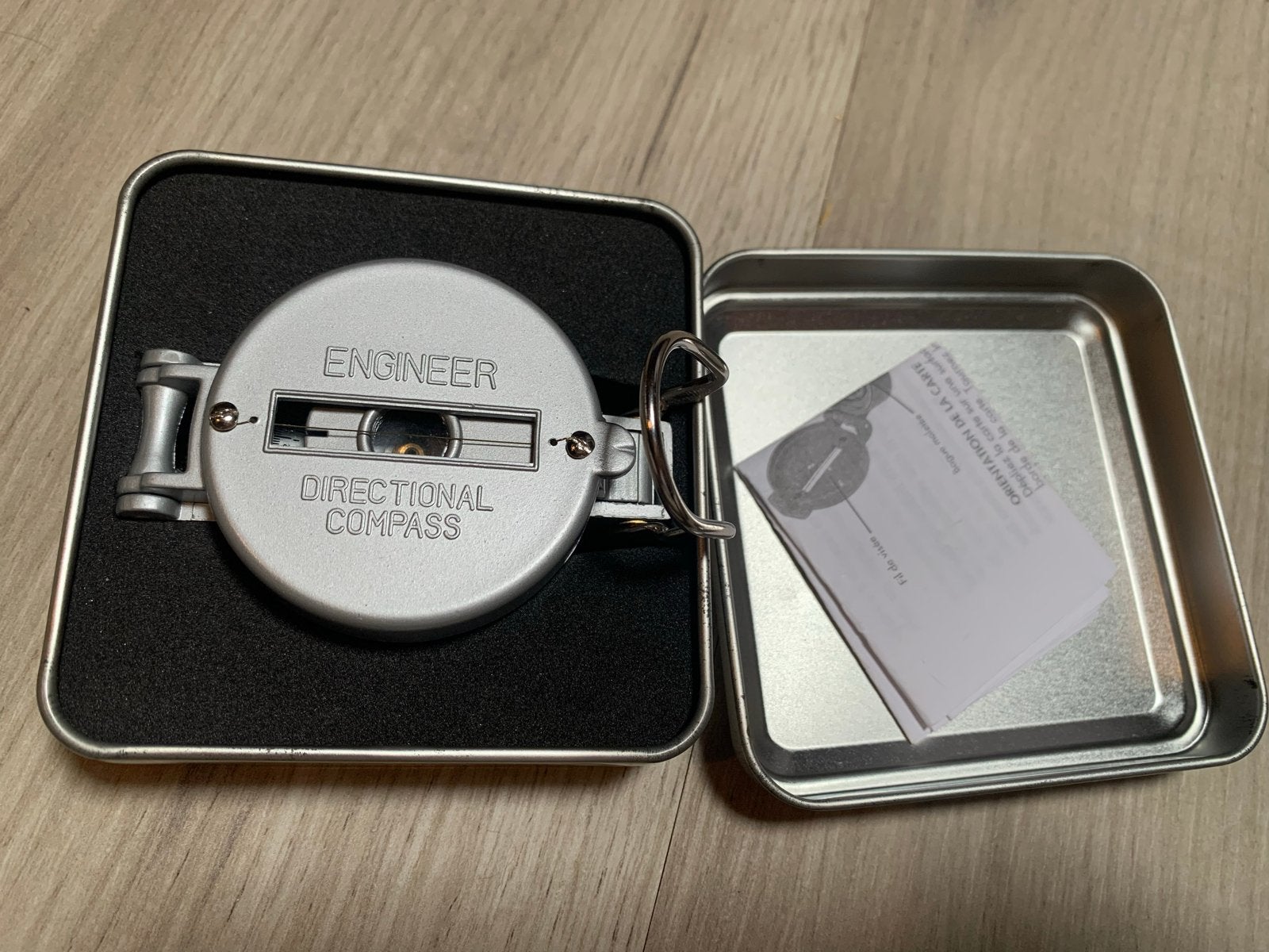 Engineer Directional Compass / Kompas Davis - blikken doosje, Ophalen of Verzenden