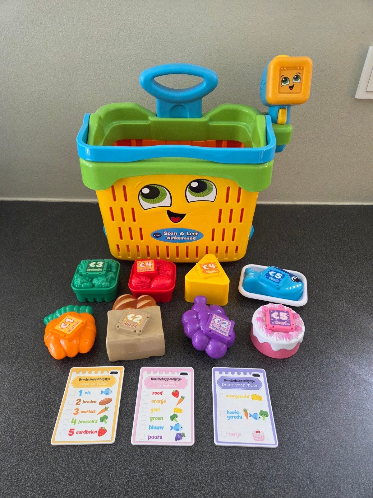 VTech Scan & Leer Winkelmand met accessoires, Ophalen of Verzenden, Zo goed als nieuw, Overige typen