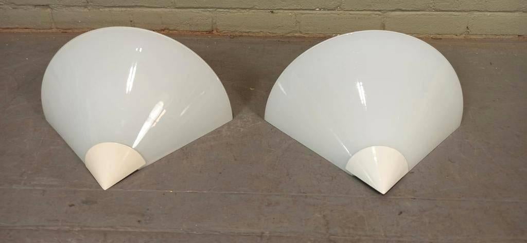 Set Van 2 Vintage 1970s Design Wandlampen, SCE France, Huis en Inrichting, Ophalen, Tweedehands, Tweedehands, Glas