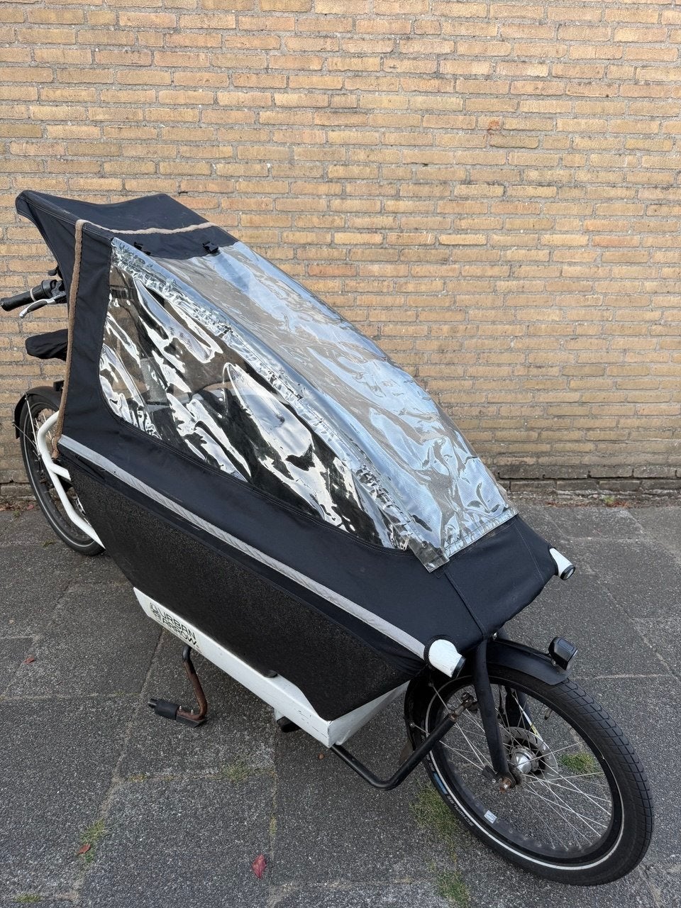 Urban Arrow Family Bakfiets - Elektrisch met Huif, Gebruikt, Elektrisch, 2 kinderen, Schijfrem