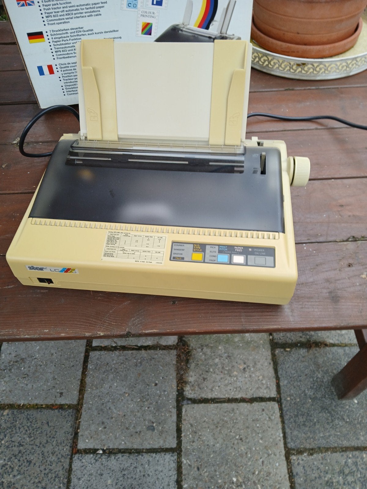 Star LC-10C Multifont Kleurenprinter - Vintage Dot Matrix, Zwart-en-wit printen, Gebruikt, Printer, Ophalen of Verzenden