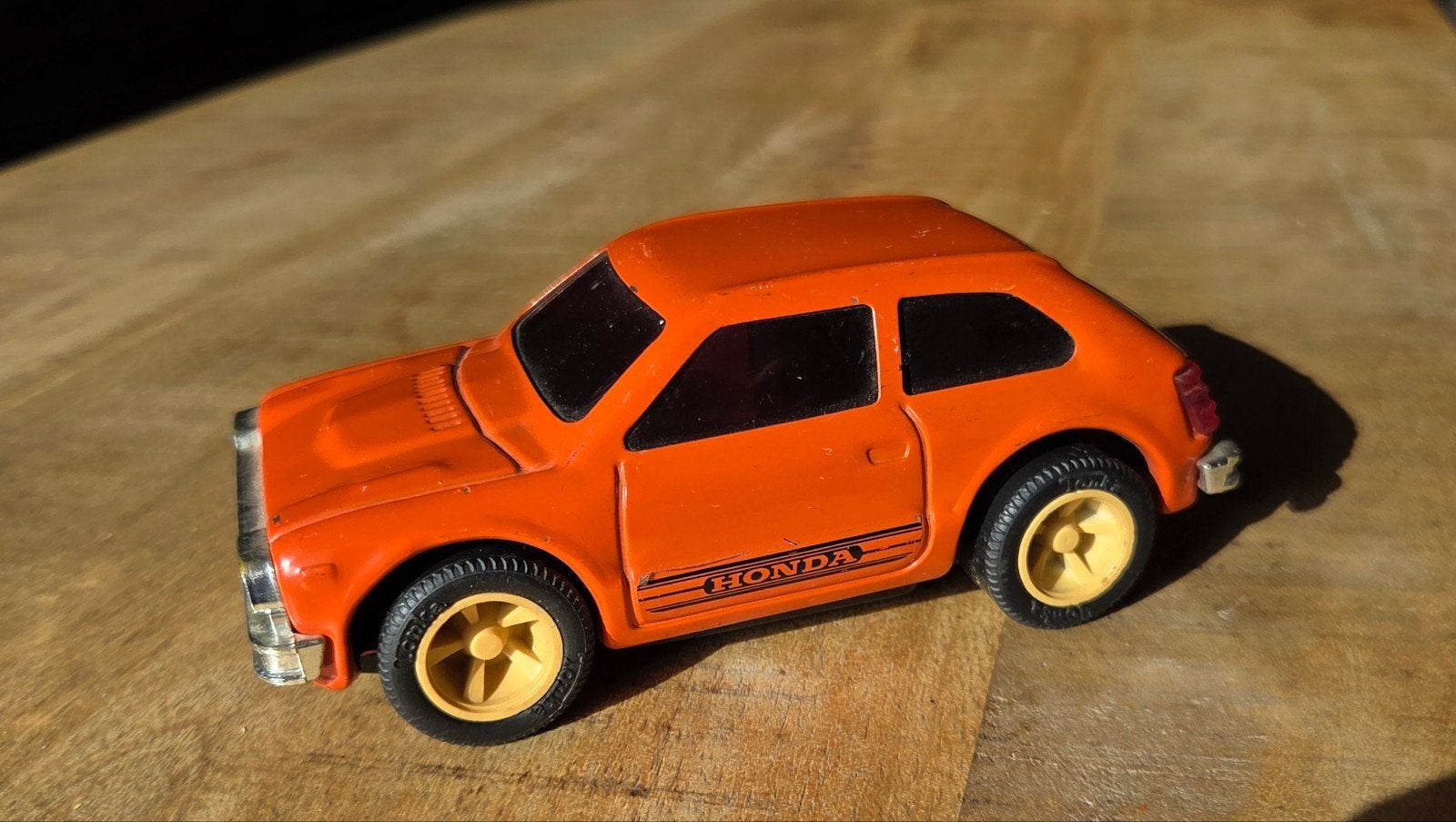 Vintage Tonka Honda Civic speelgoedauto - Oranje, Ophalen of Verzenden, Gebruikt, Overige typen