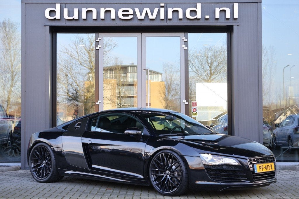 Audi R8 4.2 V8 FSI *CARBON*SPORTUITLAAT*GOEDE STAAT*, Automaat, Gebruikt, Zwart, Leder