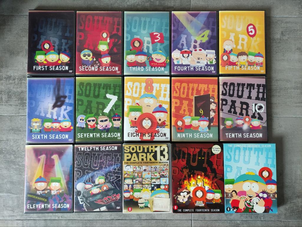 South park seizoen 1 t/m 15 dvds, Alle leeftijden, Ophalen of Verzenden, Amerikaans