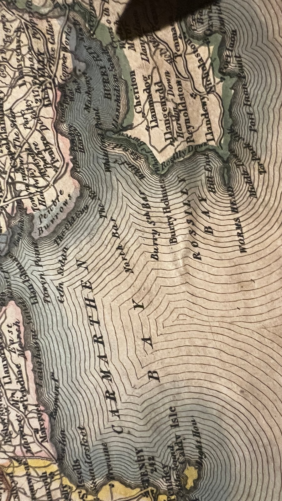 Antieke Kaart Wales (1830) - Pigot & Co. Atlas, Boeken, Atlassen en Landkaarten, Gelezen, Verenigd Koninkrijk, Ophalen of Verzenden