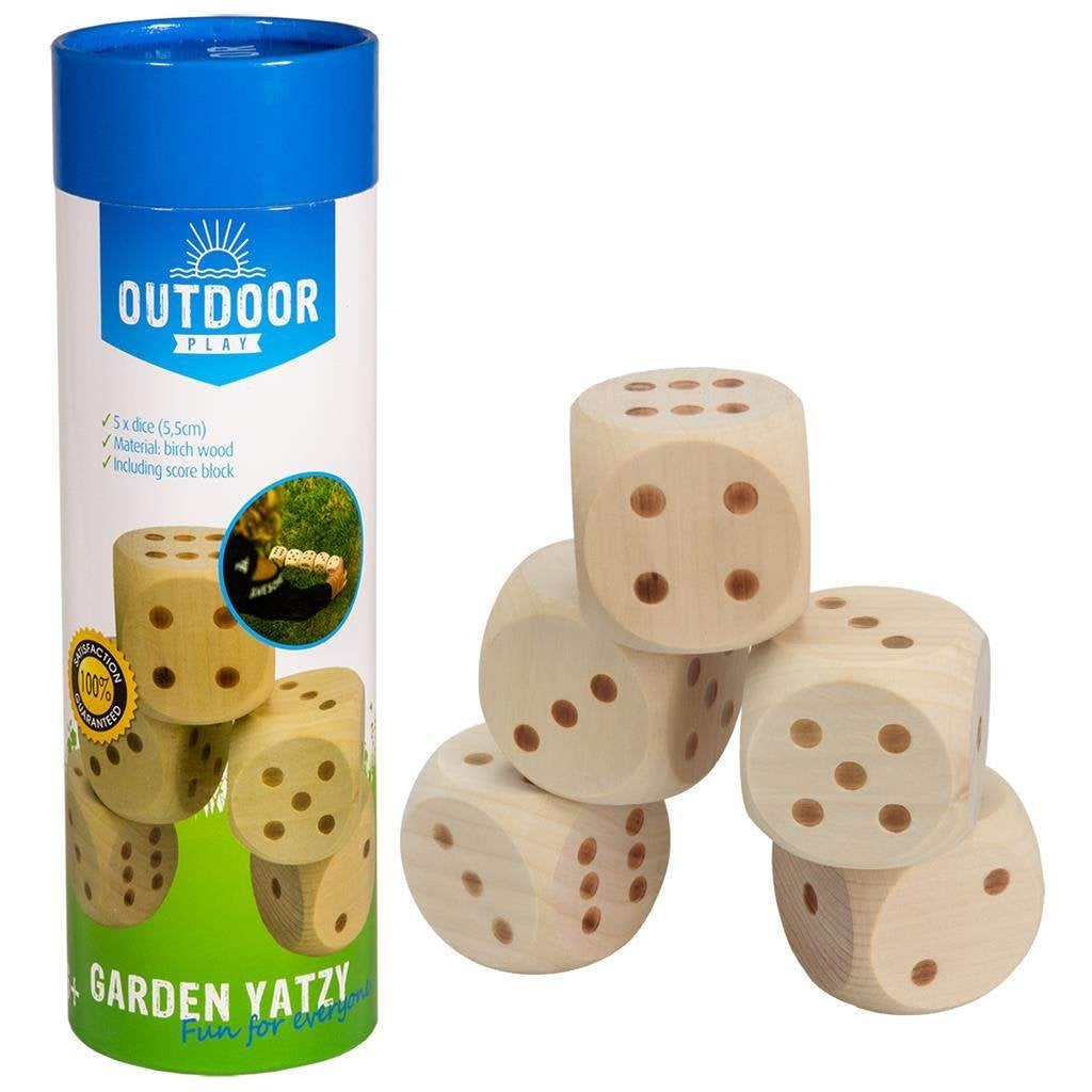 Spel Outdoor Play Yahtzee met 5 dobbelstenen, Ophalen of Verzenden, Nieuw