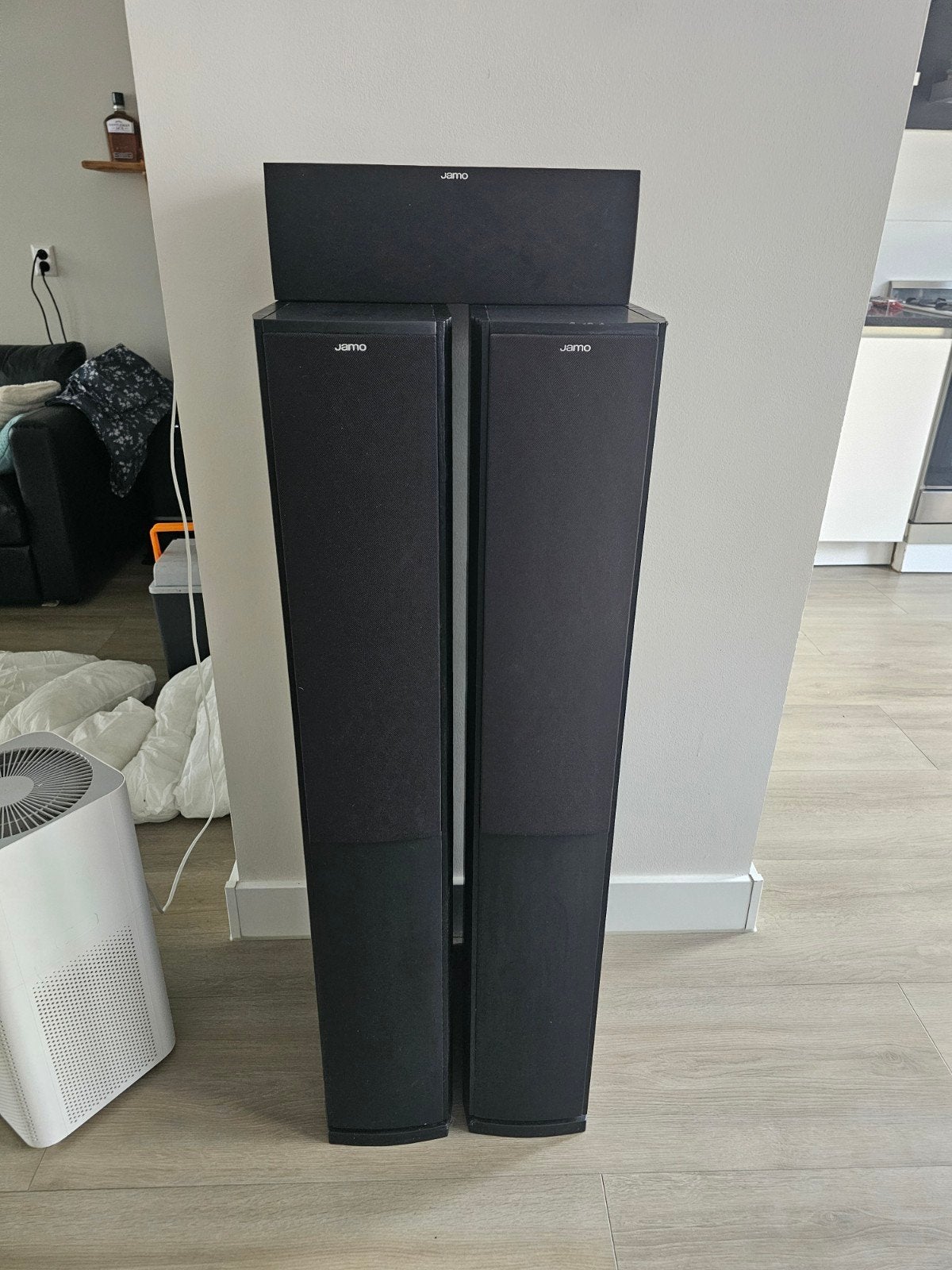Jamo S628 black ash + Jamo S62 CEN, Audio, Tv en Foto, Luidsprekers, Ophalen, Gebruikt, 120 tot 150 watt, Geschikt voor surround/home cinema