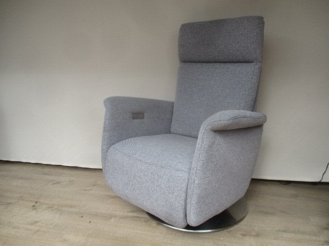 NIEUWSTAAT Montel sta-op relax fauteuil stof grijs, 75 tot 100 cm, Ophalen of Verzenden, Zo goed als nieuw, Overige materialen