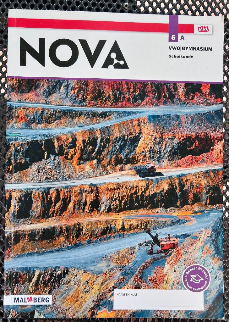 Nova Scheikunde MAX 5 vwo/gymnasium leeropdrachtenboek A & B, VWO, Scheikunde, Malmberg, Ophalen of Verzenden