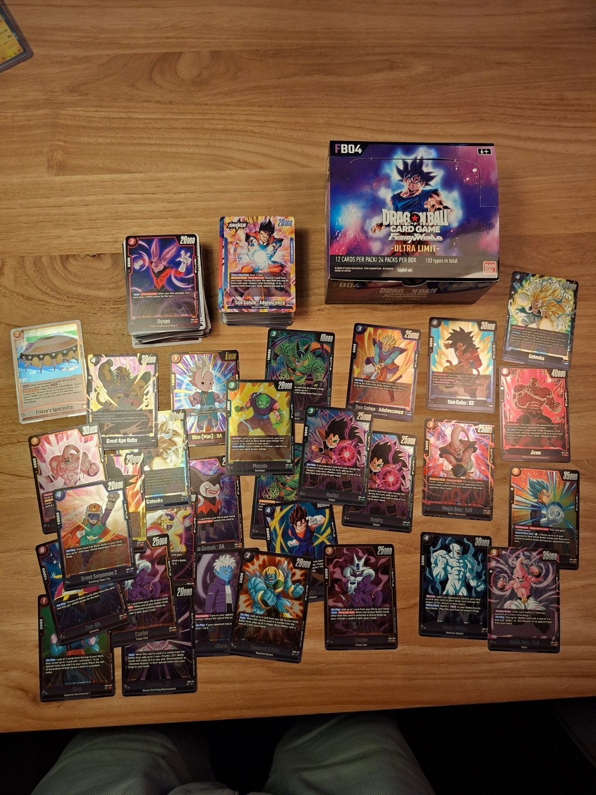 Dragonball z kaarten: 155 + 30 glimmende, Ophalen of Verzenden, Zo goed als nieuw, Meerdere kaarten