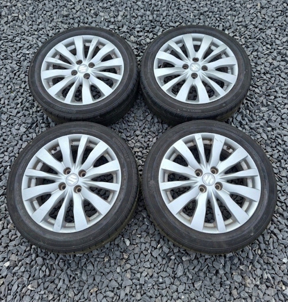 Suzuki Swift velgen met zomerbanden 185/55 R16, Ophalen of Verzenden, Gebruikt, Suzuki