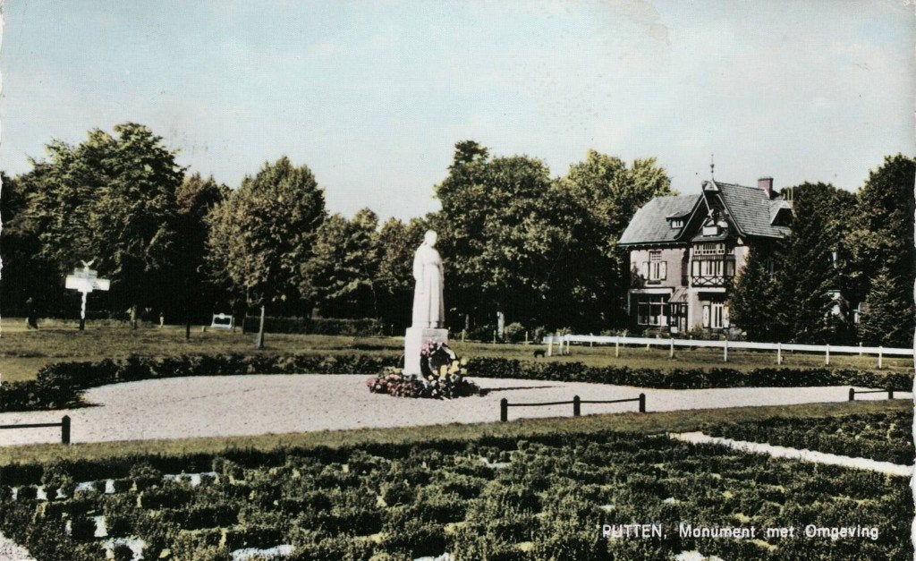 Putten Monument met Omgeving, Verzenden, 1940 tot 1960, Gelopen, Gelderland