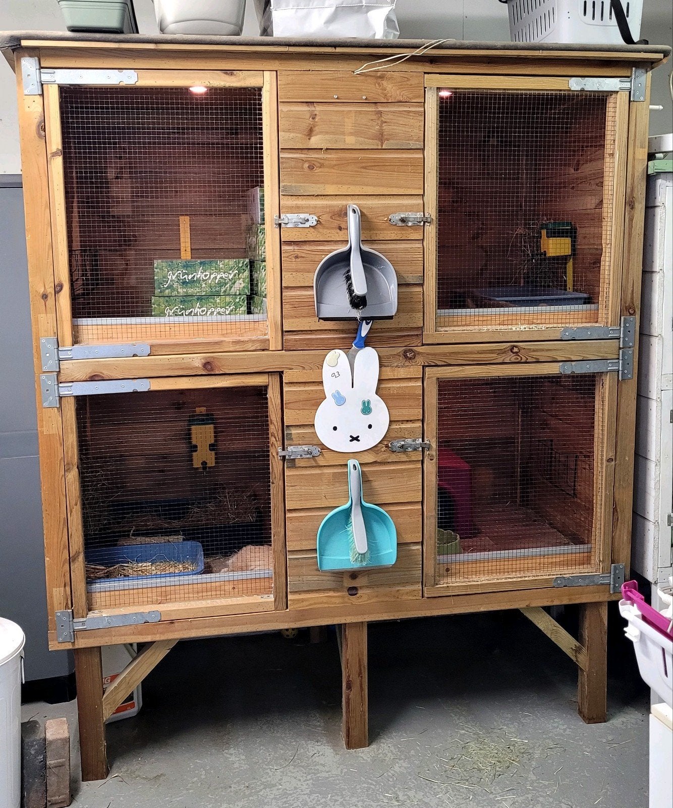 3x grote Konijnenflat, Dieren en Toebehoren, Knaagdieren en Konijnen | Hokken en Kooien, Ophalen, 110 cm of meer, Hamster, 90 cm of meer