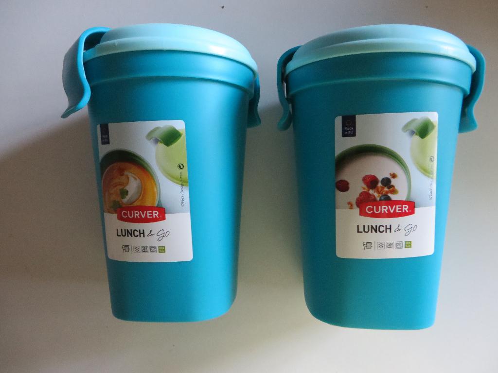 2 Curver lunch bekers, Ophalen, Nieuw