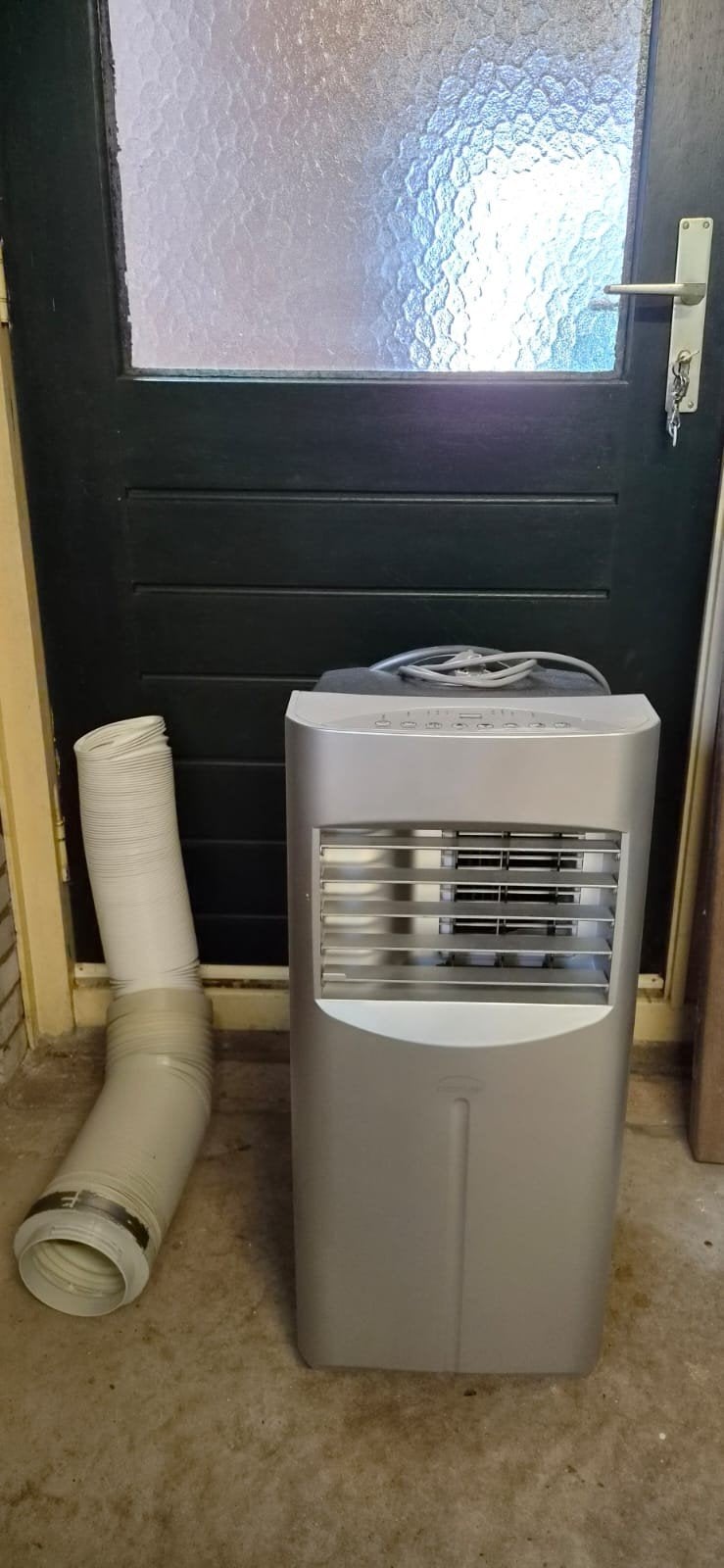 Domair mobiele airco + slang / werkt prima / nette staat, Ophalen, Minder dan 60 m³, 3 snelheden of meer, Zo goed als nieuw