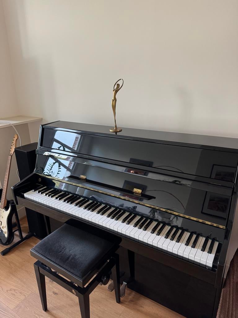 Mooi Bechner piano, Muziek en Instrumenten, Piano's, Ophalen, Gebruikt, Zwart, Piano