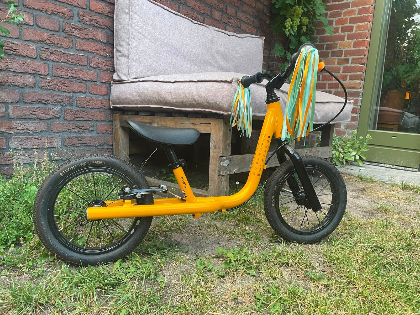 Btwin Loopfiets Runride 900 geel, Kinderen en Baby's, Ophalen, Zo goed als nieuw, Loopfiets
