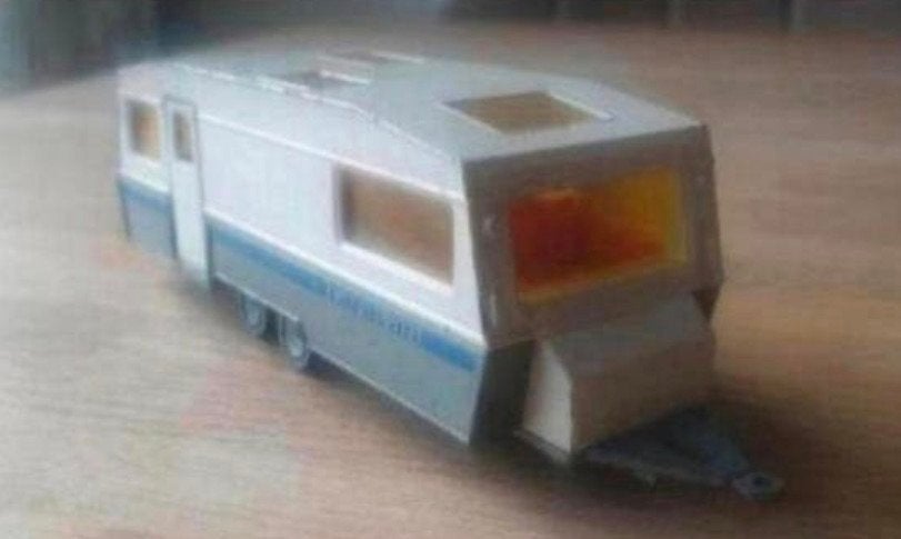 Caravan van SIKU  nr.2518 (Made in West-Germany), Ophalen of Verzenden, Gebruikt, Overige typen, SIKU