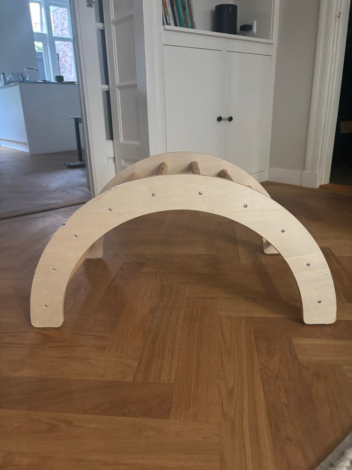 Montessori Klimboog / Klimrek - Natuurlijk Hout, Ophalen, Zo goed als nieuw