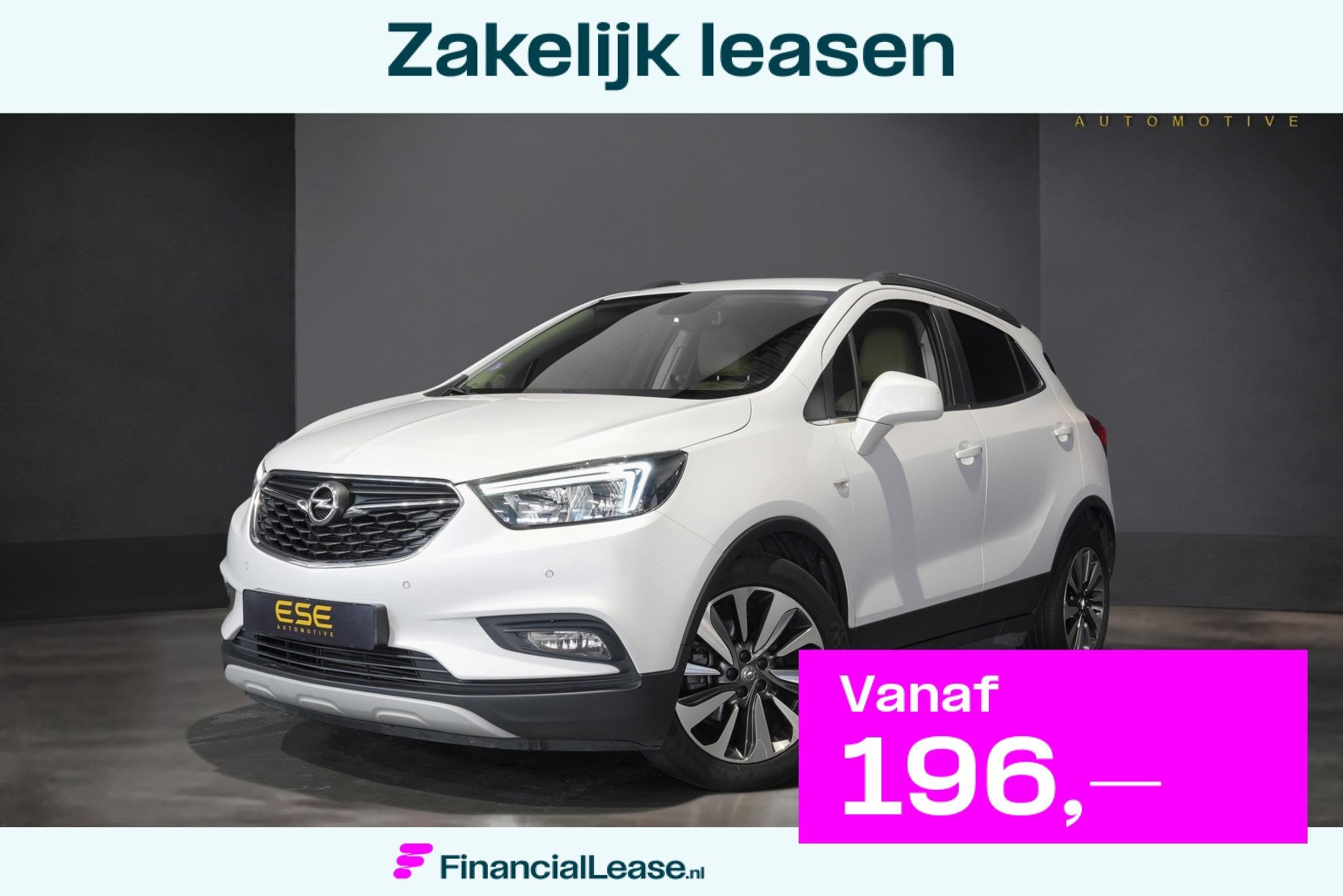 Opel Mokka X 1.4 Turbo Innovation | Nieuwe Riem | Camera | N, Voorwielaandrijving, Gebruikt, Euro 6, Wit