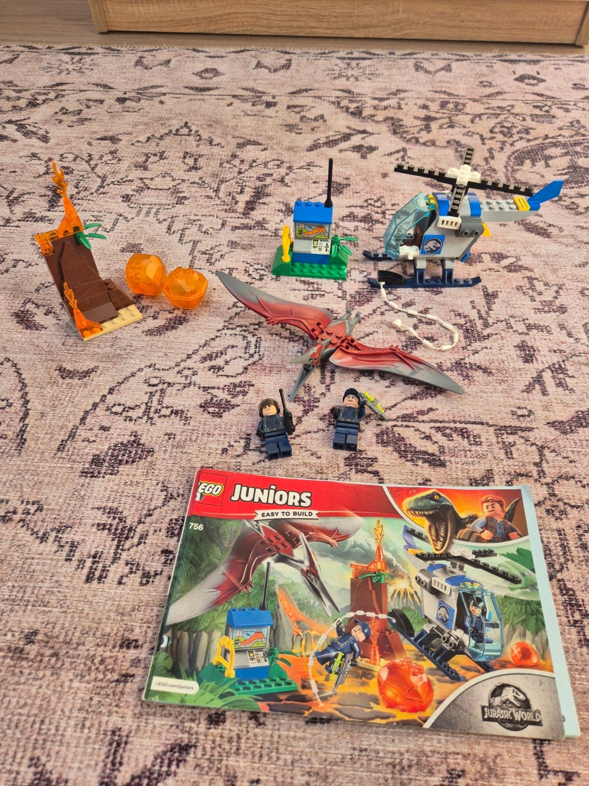 Lego Juniors Jurassic World Pteranodon Ontsnapping 10756, Compleet, Jurassic World, Lego, Ophalen of Verzenden