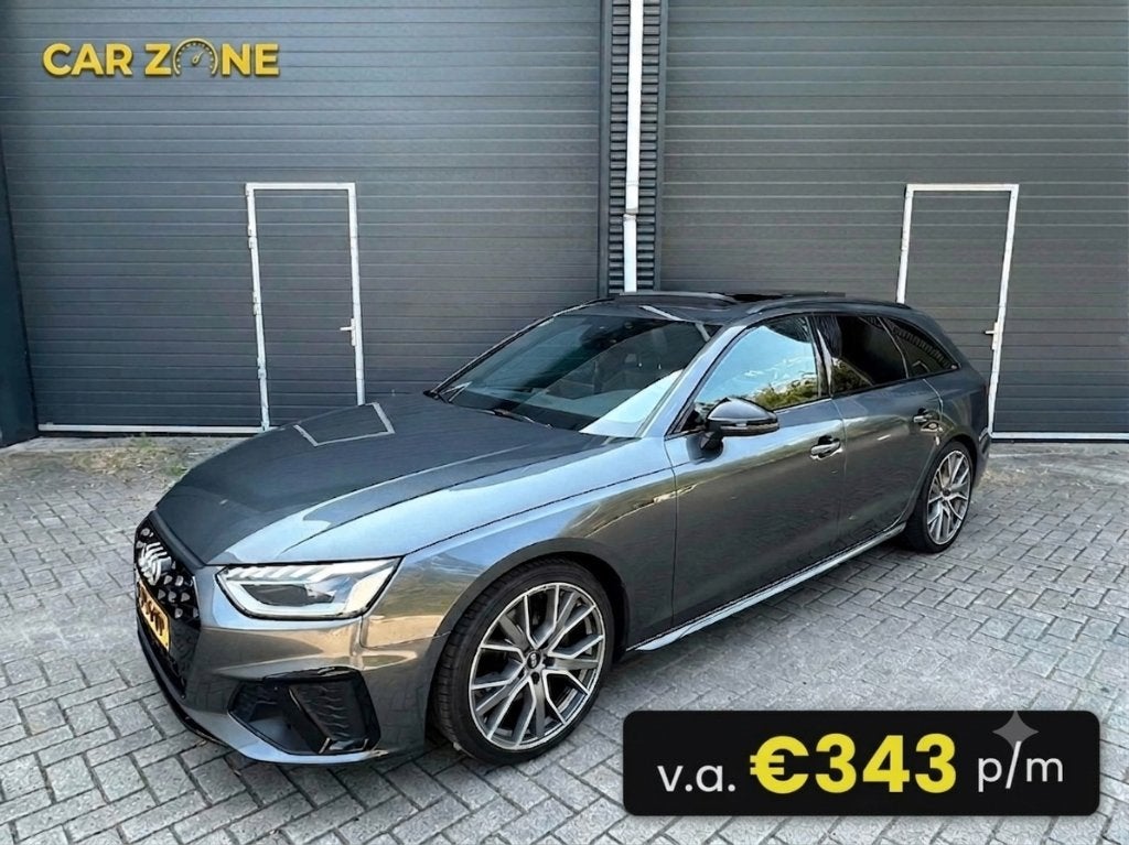 Audi A4 35 TFSI 2020 | Pano | 3x S-line | Dealer onderhouden, 4 cilinders, Hybride Elektrisch/Benzine, Dealer onderhouden, Zilver of Grijs