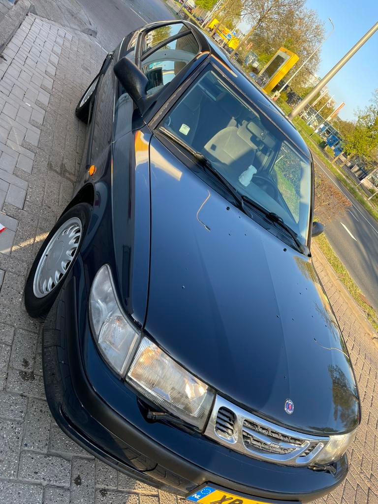 Saab 9-3 2.0 I Coupe 1999 Blauw, Auto's, Voorwielaandrijving, 4 cilinders, Blauw, Handgeschakeld