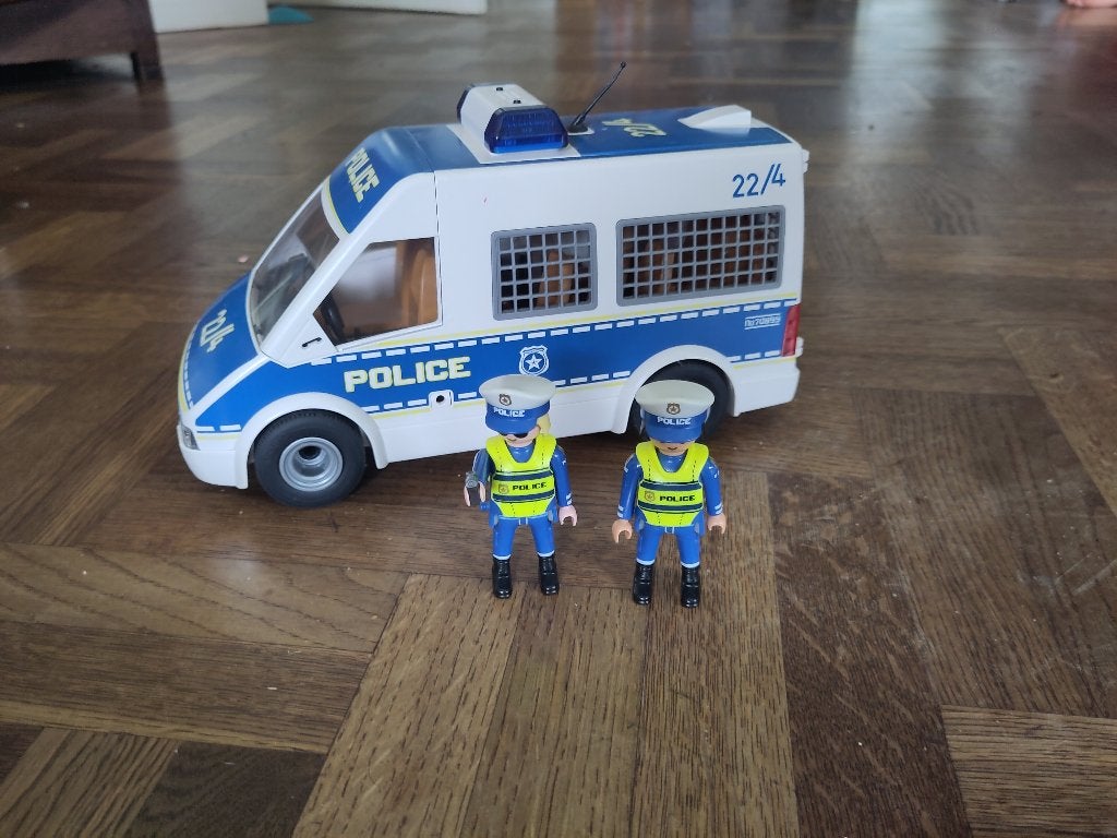 Playmobil politiebus, Kinderen en Baby's, Speelgoed | Playmobil, Ophalen, Complete set, Voertuig, Zo goed als nieuw