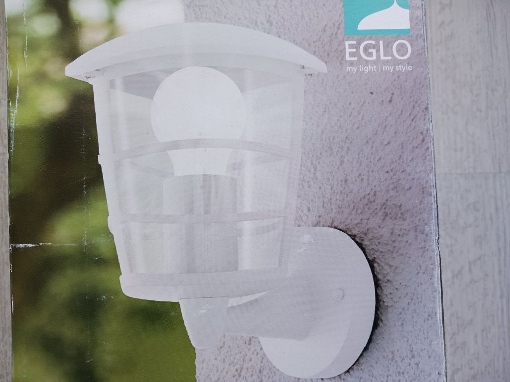 EGLO ALORIA 93094 wandlamp E27 wit 165x224x190mm IP44, Ophalen of Verzenden, Nieuw, Kunststof