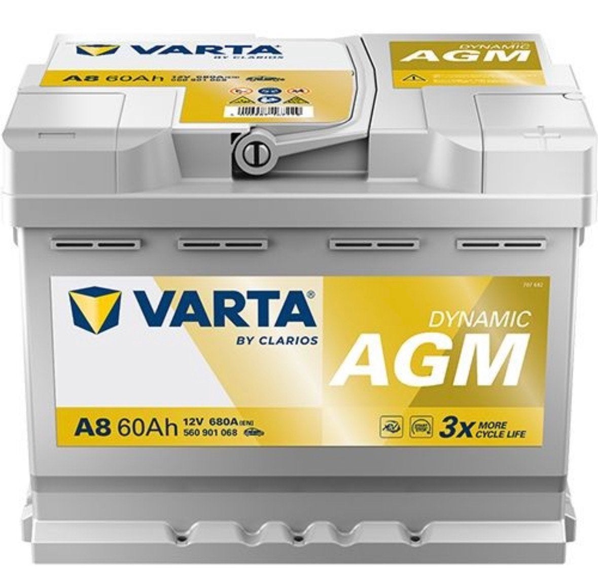 Varta Accu - AGM - 60Ah, Ophalen of Verzenden, Zo goed als nieuw