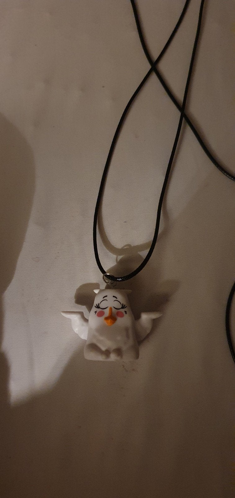 Leuke Witte Uil Hanger Ketting - Nieuw, Met hanger, Overige materialen, Verzenden, Wit