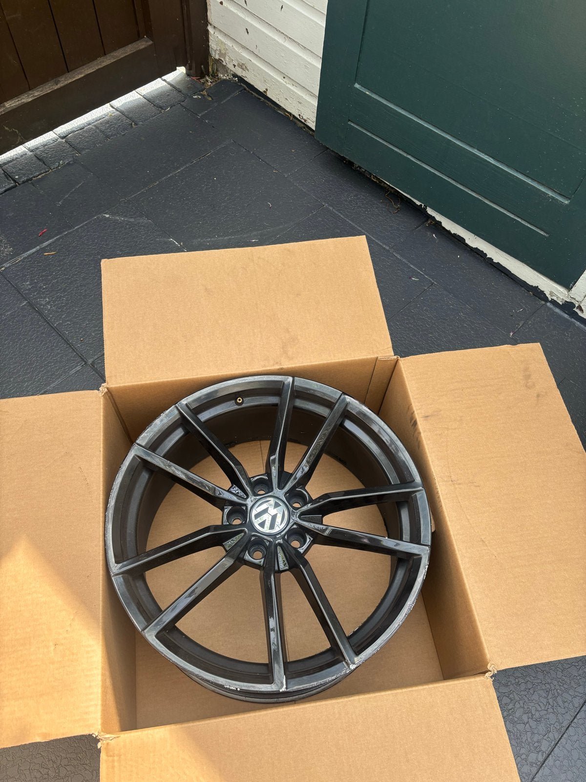 VW Golf 19 inch velgen met schade, Gebruikt, Velg(en), Personenwagen, Ophalen
