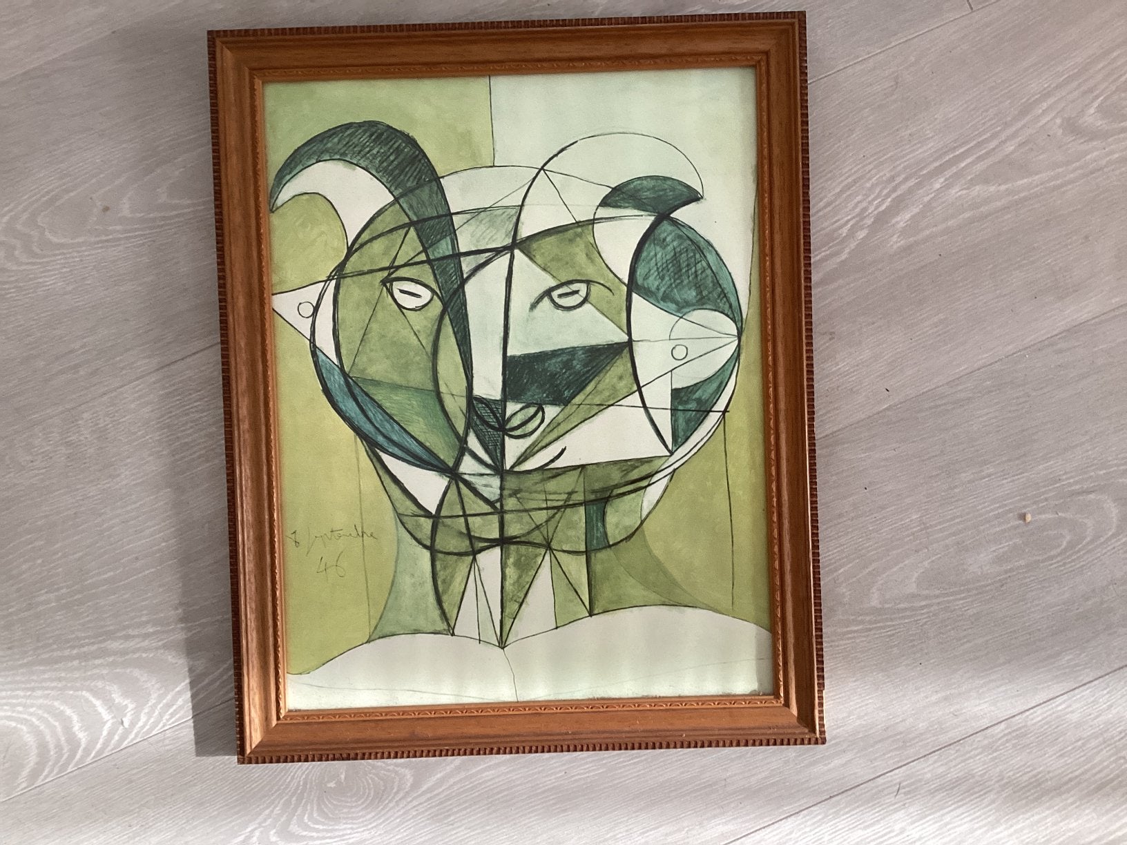 Geit 41x33 cm, Ophalen of Verzenden