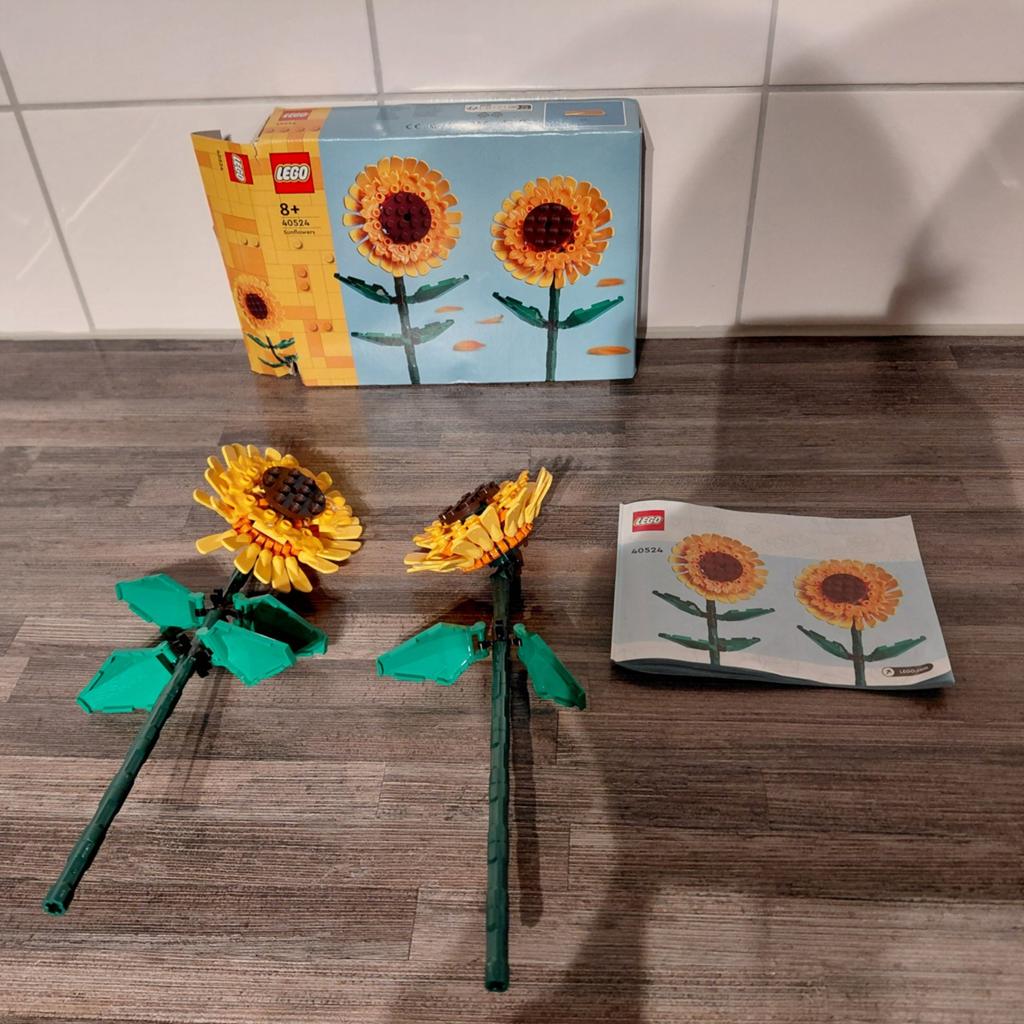 LEGO Zonnebloemen 40524 - Prachtige Bloemenbouwset, Ophalen of Verzenden, Zo goed als nieuw