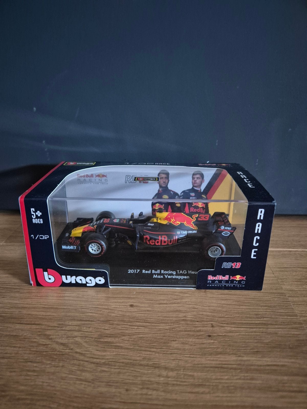 burago 1/32 Modelauto F1 Max Verstappen Red Bull 2017, Ophalen of Verzenden, Nieuw, Auto