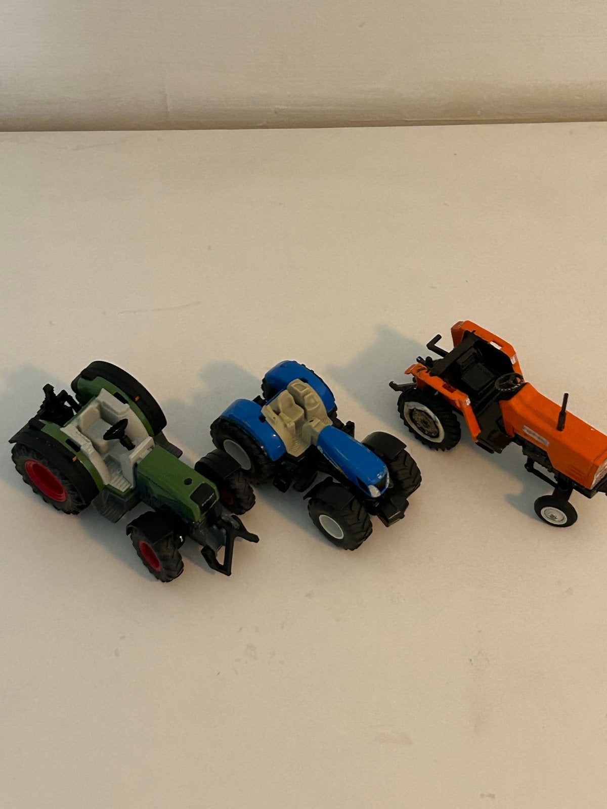 Set van 3 Siku speelgoedtractoren (Fendt, New Holland, Fiat), Ophalen of Verzenden, Gebruikt