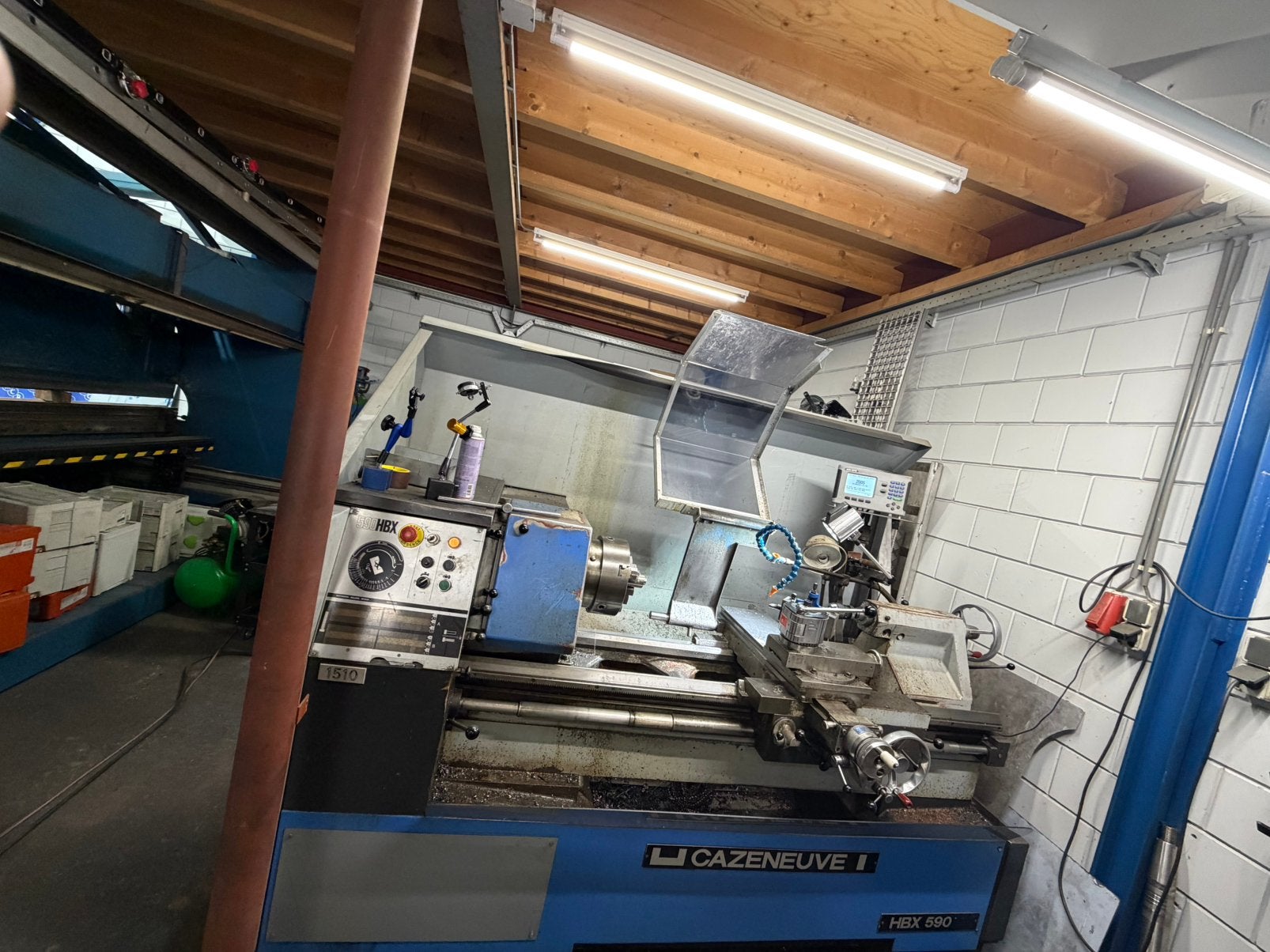 Cazeneuve HBX 590 draaibank, Ophalen, Zo goed als nieuw, Metaaldraaibank, 500 tot 1000 mm