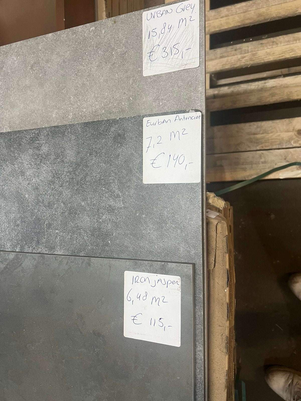 Vloertegels 60x120 cm 3 kleuren iron , grey, antraciet, Ophalen, 60 cm of meer, 40 tot 60 cm, Keramiek