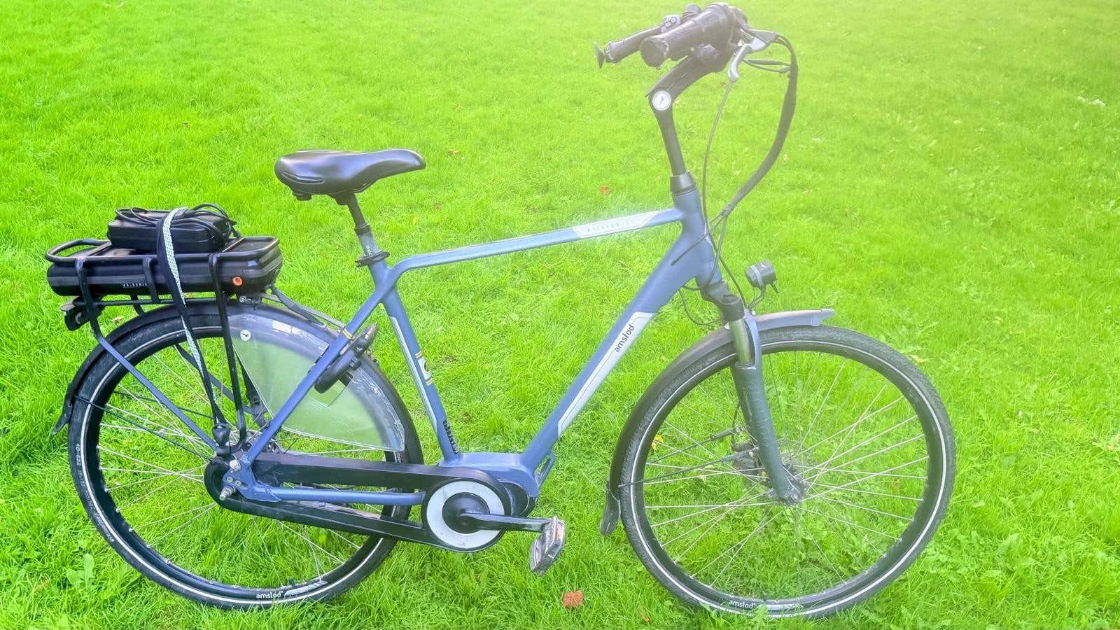 Title: Nette goede herenfiets E-bike Amslod Hilston 57cm, 55 tot 59 cm, Ophalen, Gebruikt, Overige merken