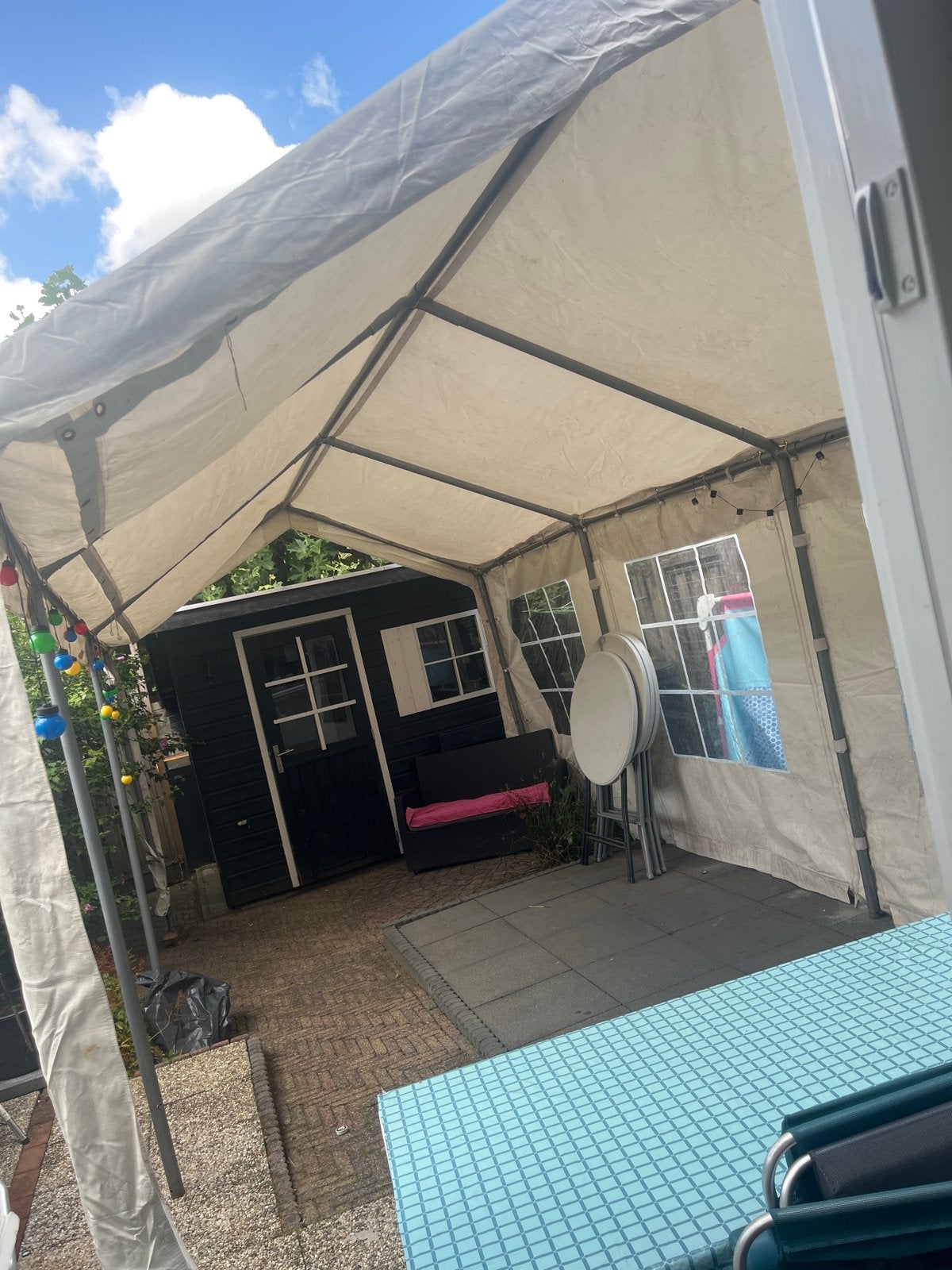 Te huur Partytent 3x6 meter, Ophalen, Gebruikt, Partytent, 2 meter of meer